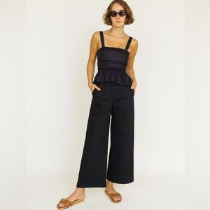 CIAO LUCIA Orlando Sustainable Canvas Pant Black